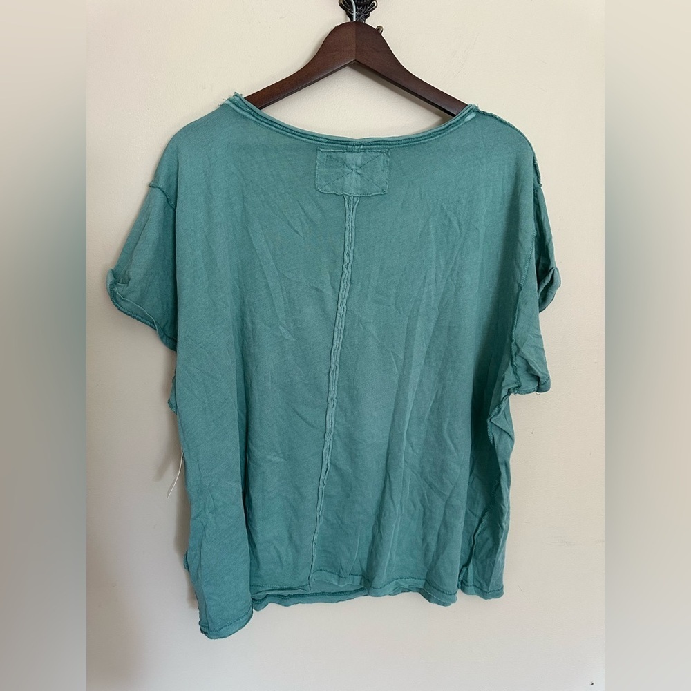 NWT FREE PEOPLE Dylan Tee / White Spruce Large - Picture 6 of 10